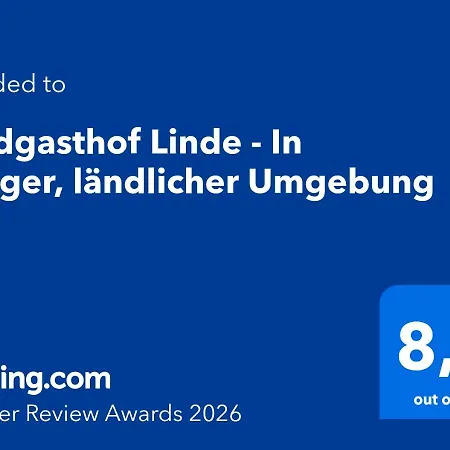 Landgasthof Linde - Viel Ruhiger Als Direkt Am Deggenhausertal